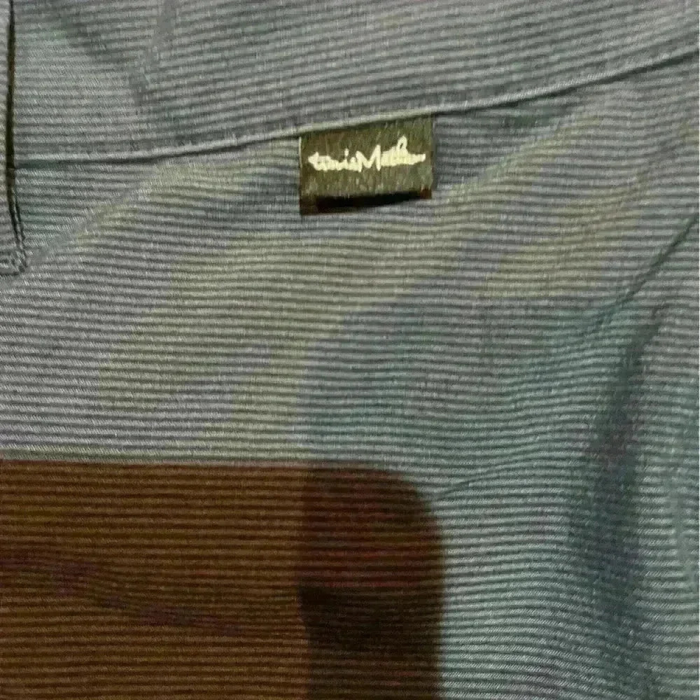 Travis Mathew stripe Blue 10” Chino Golf Shorts Size 32 nwot - Picture 3 of 5